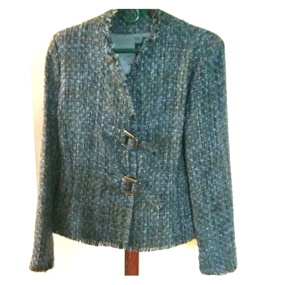 Firuzi Vintage Fringe Wool Jacket